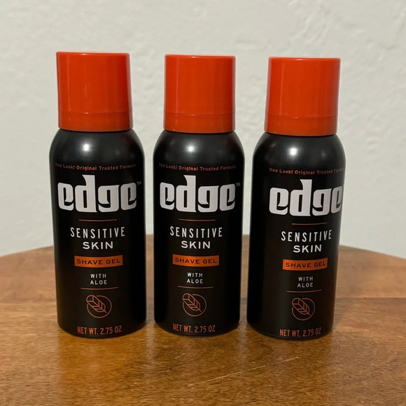 3 Pack - Edge Sensitive Skin Shave Gel with Aloe, 2.75 oz - Picture 2 of 6